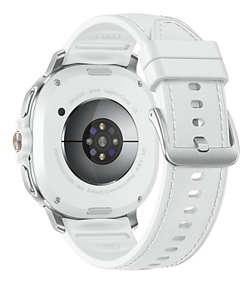 Samsung Galaxy Watch8 Classic - 46 mm - intelligente Uhr mit Hybridband - Hybrid-Eco-Leder - Bandgrö