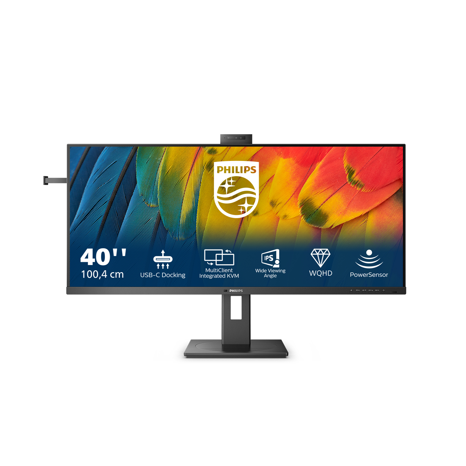 Philips 5000 Series 40B1U5601H Monitor 100.4 cm (39.53") UWQHD, IPS, 4ms, HDMI, Displayport, USB-C