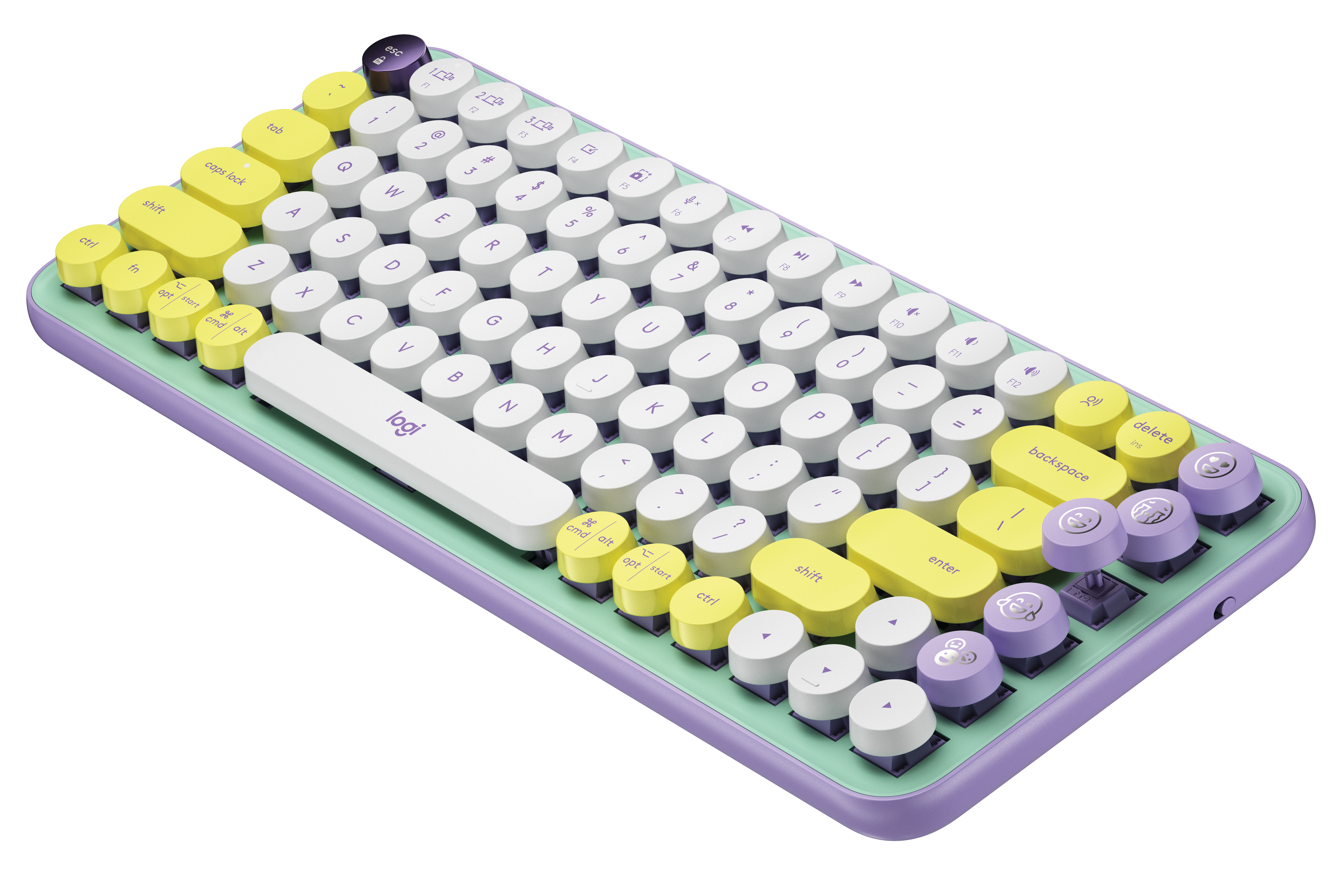 Logitech POP Keys - Tastatur - kabellos - Bluetooth LE, Bluetooth 5.1