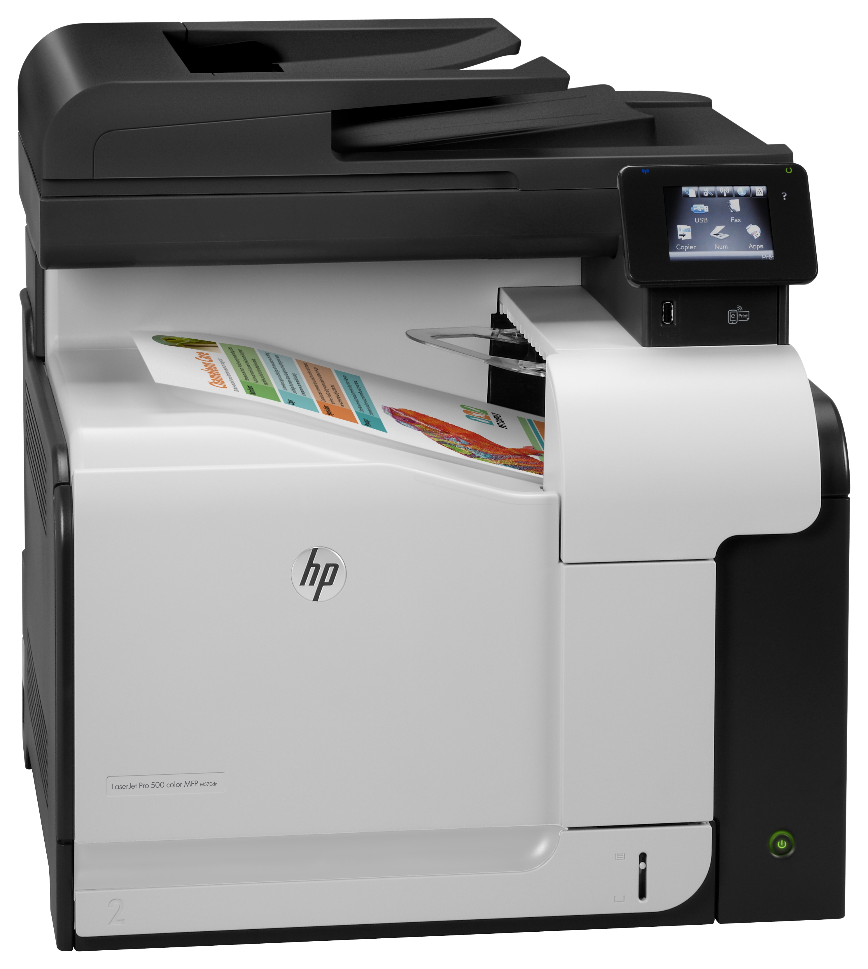 HP LaserJet Pro 500 Multifunktionsfarbdrucker M570dn, Drucken, Kopieren, Scannen, Faxen, Automatisch