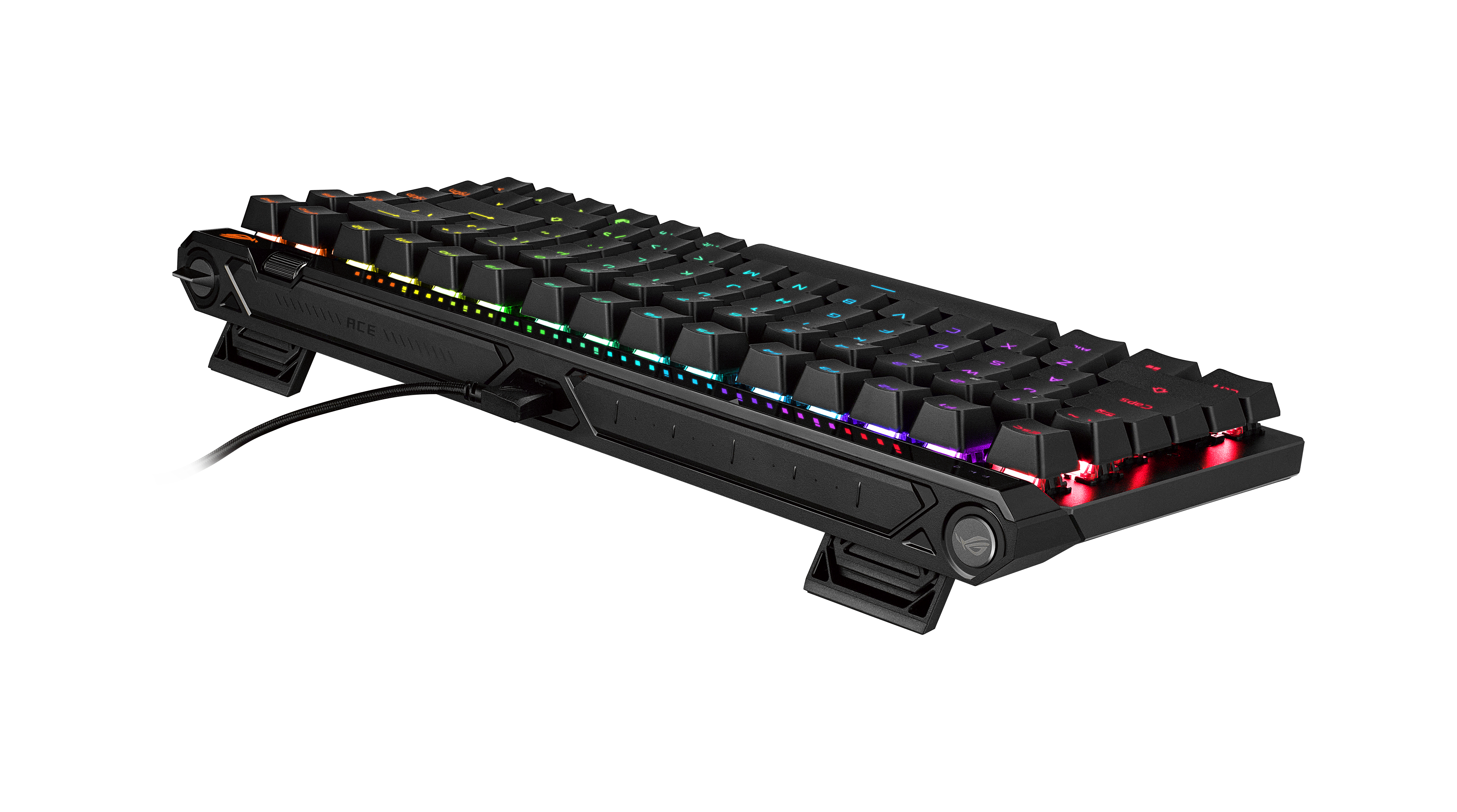 ASUS ROG Falchion Ace 75 HE, 75%, Kabelgebunden, USB, Magnetic-mechanical key switch, RGB-LED, Schwa