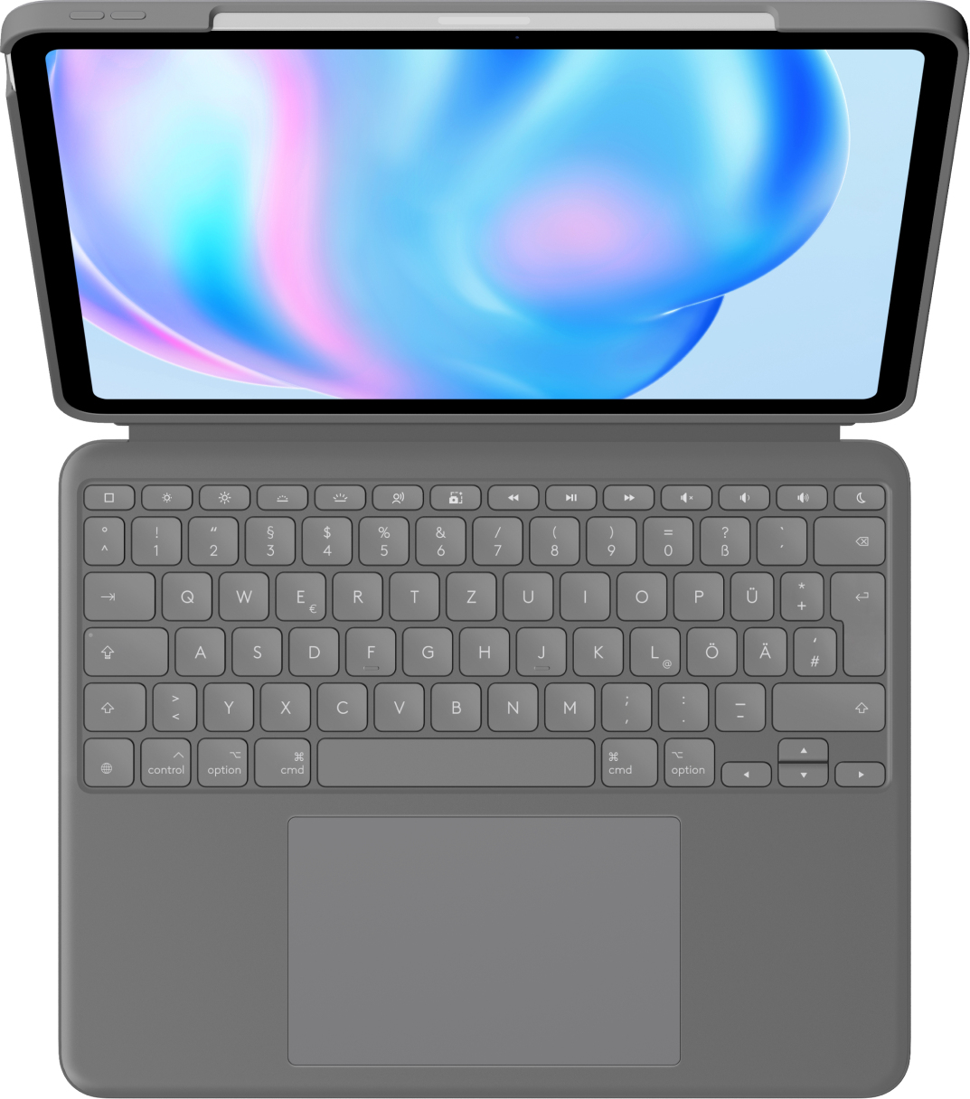 Logitech Combo Touch - Tastatur und Foliohülle - mit Trackpad - hintergrundbeleuchtet - Apple Smart 