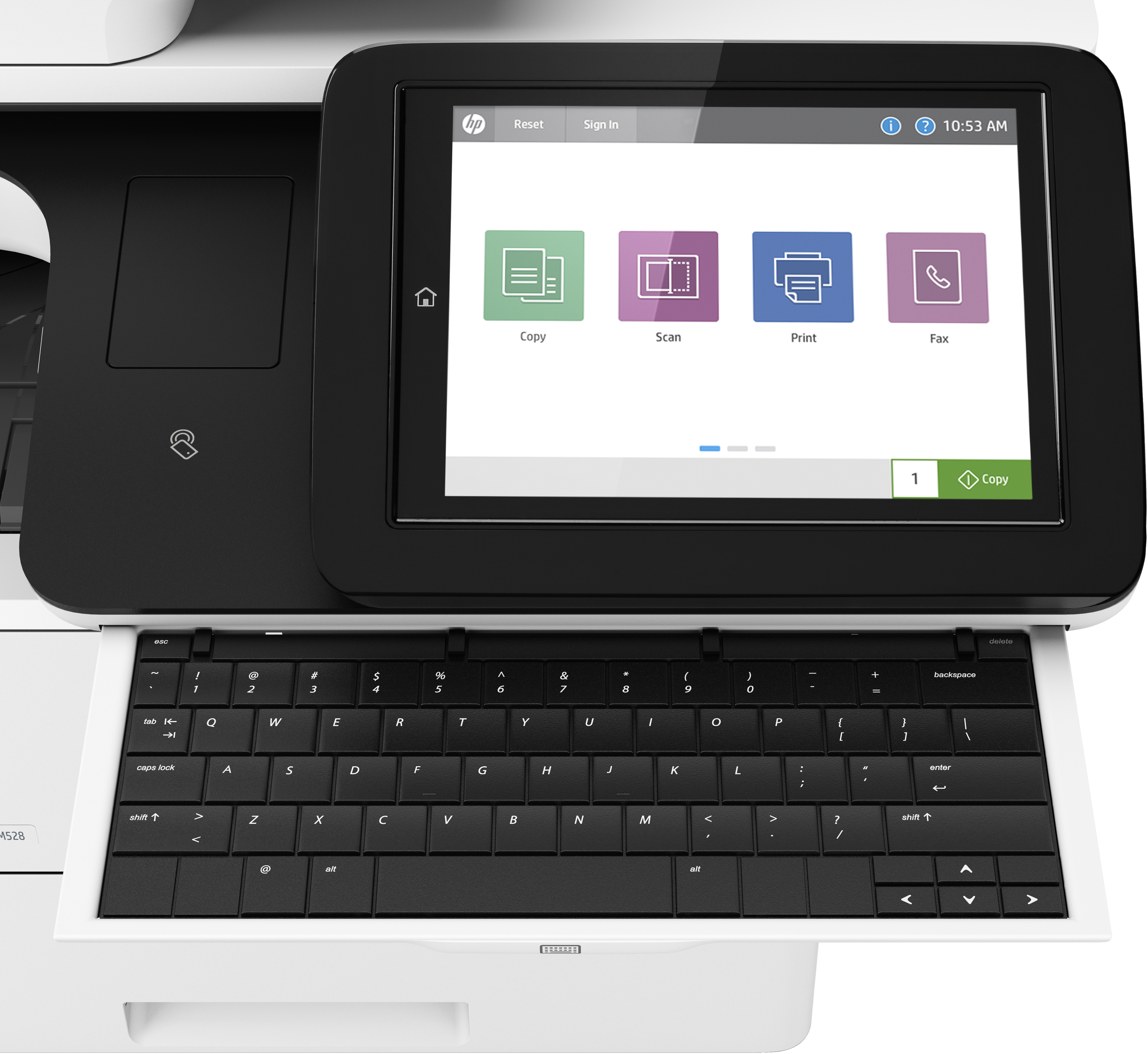 HP LaserJet Enterprise Flow MFP M528z - Multifunktionsdrucker - s/w - Laser - Legal (216 x 356 mm)