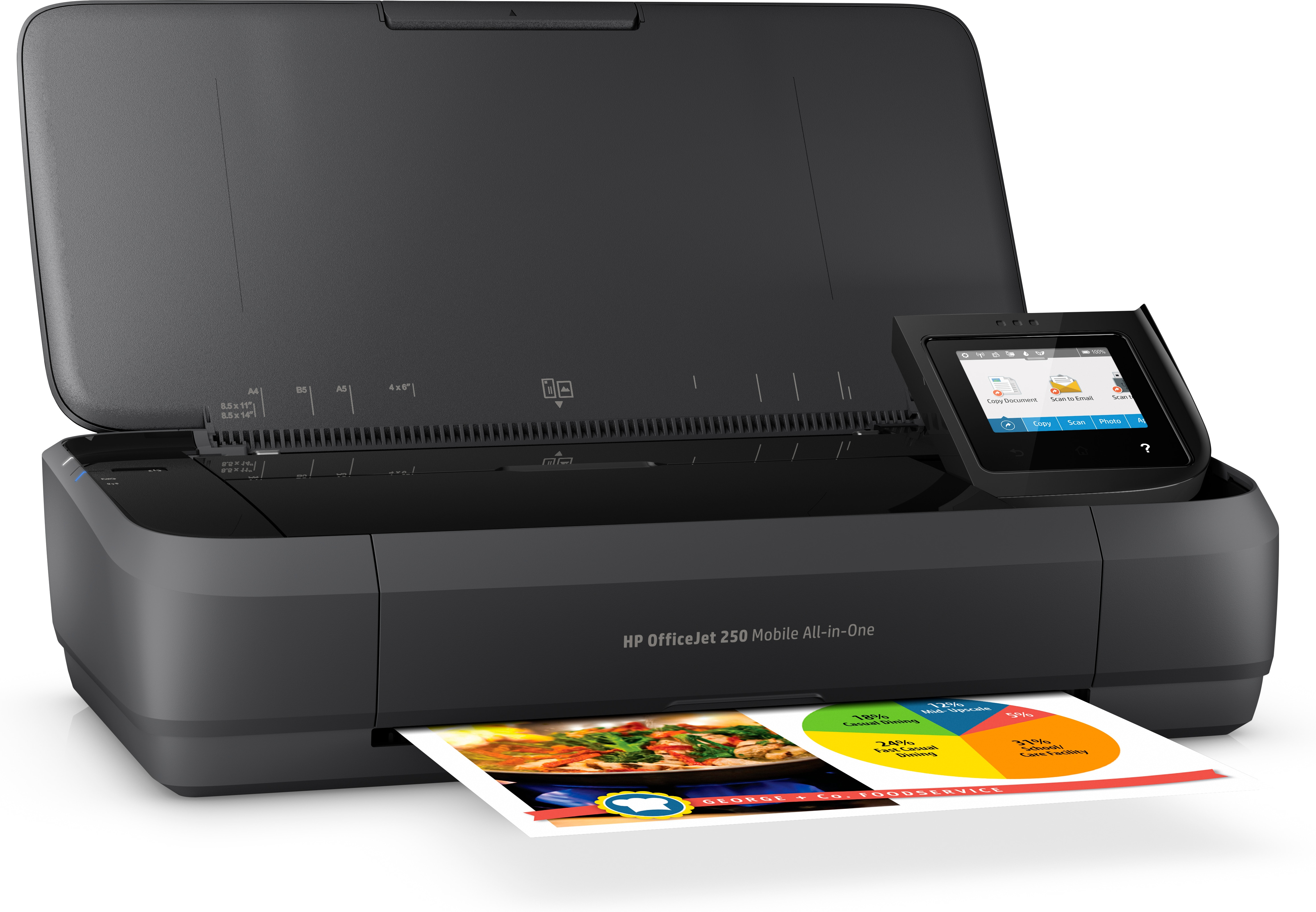 HP Officejet 250 Mobile All-in-One - Multifunktionsdrucker - Farbe - Tintenstrahl - Legal (216 x 356