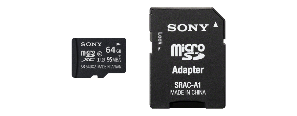 Sony SR64UXA - Flash-Speicherkarte (microSDXC-an-SD-Adapter