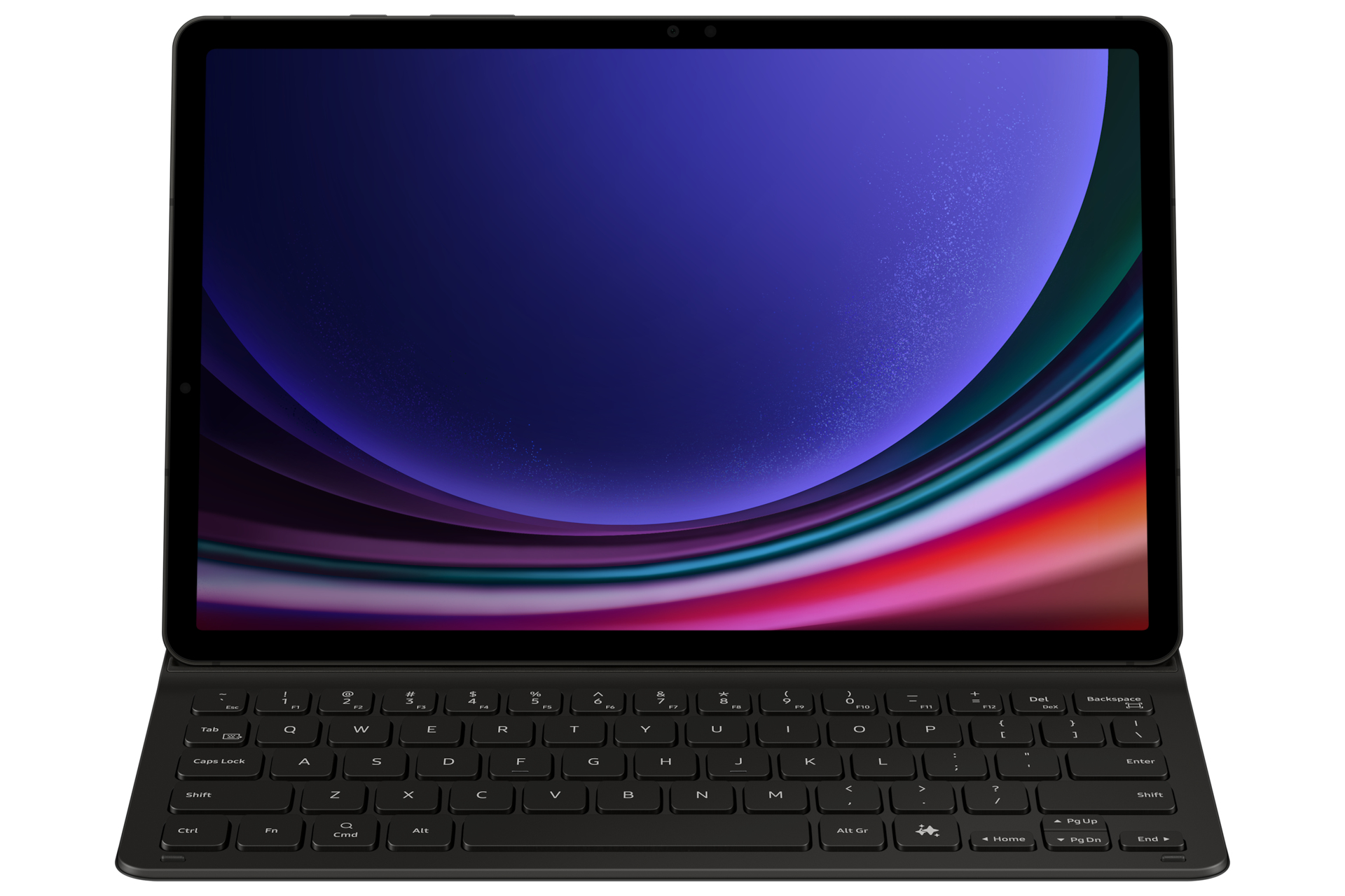 Samsung Book Cover Keyboard Slim EF-DX720 für das Galaxy Tab S9 | S9 FE, QWERTZ, Deutsch, Touchpad,
