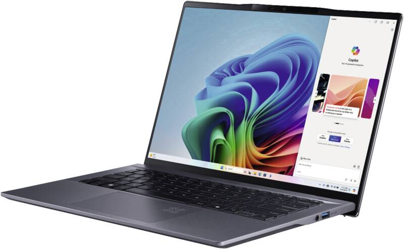 Acer Swift Go 14 AI SFG14-01 - 180°-Scharnierdesign - Snapdragon X Plus X1P-42-100 - Win 11 Home - Q