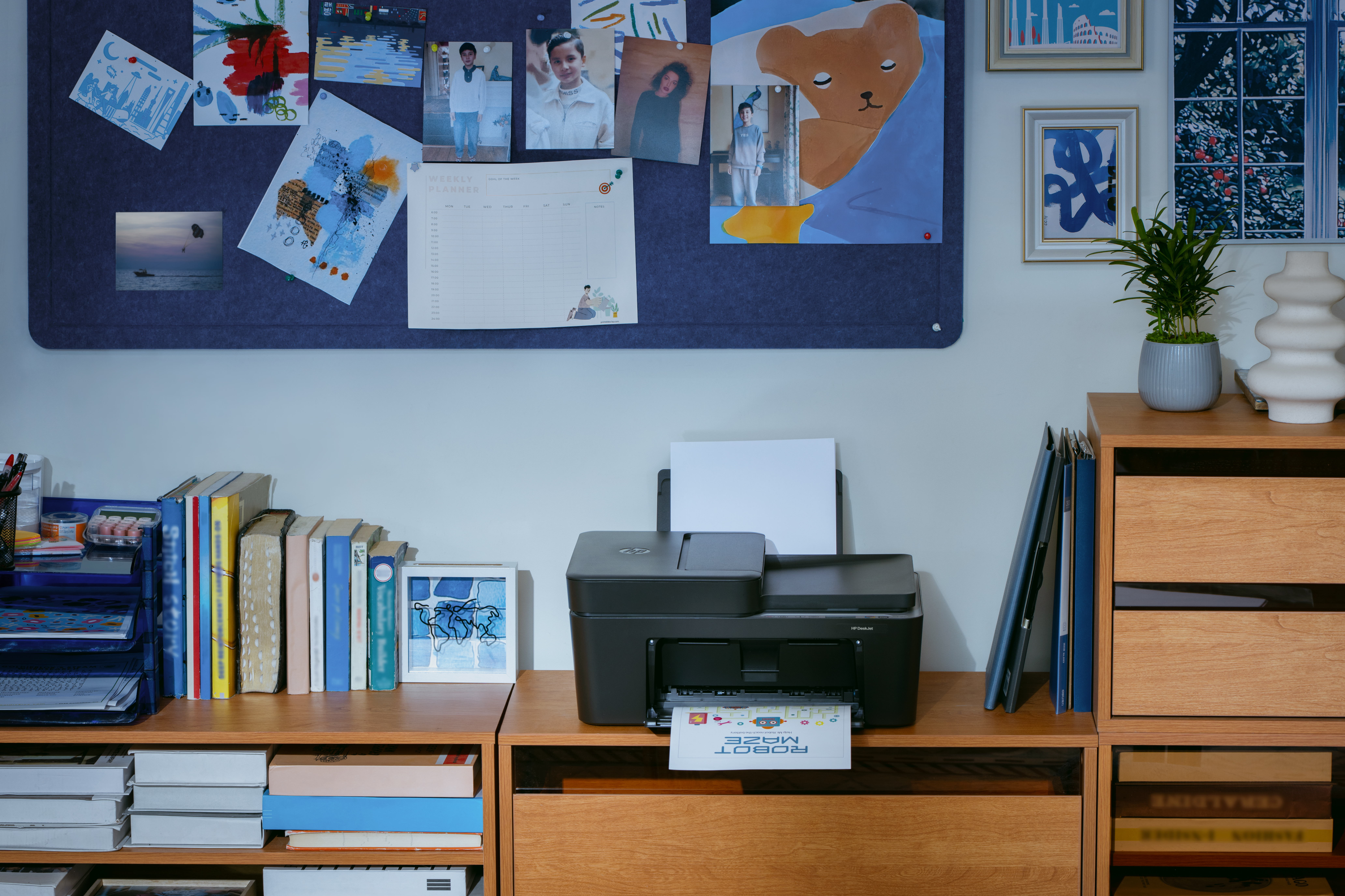 HP DeskJet 4320 Wireless All-in-One Farbe Drucker, Instant Ink, Thermal Inkjet, Farbdruck, 4800 x 12