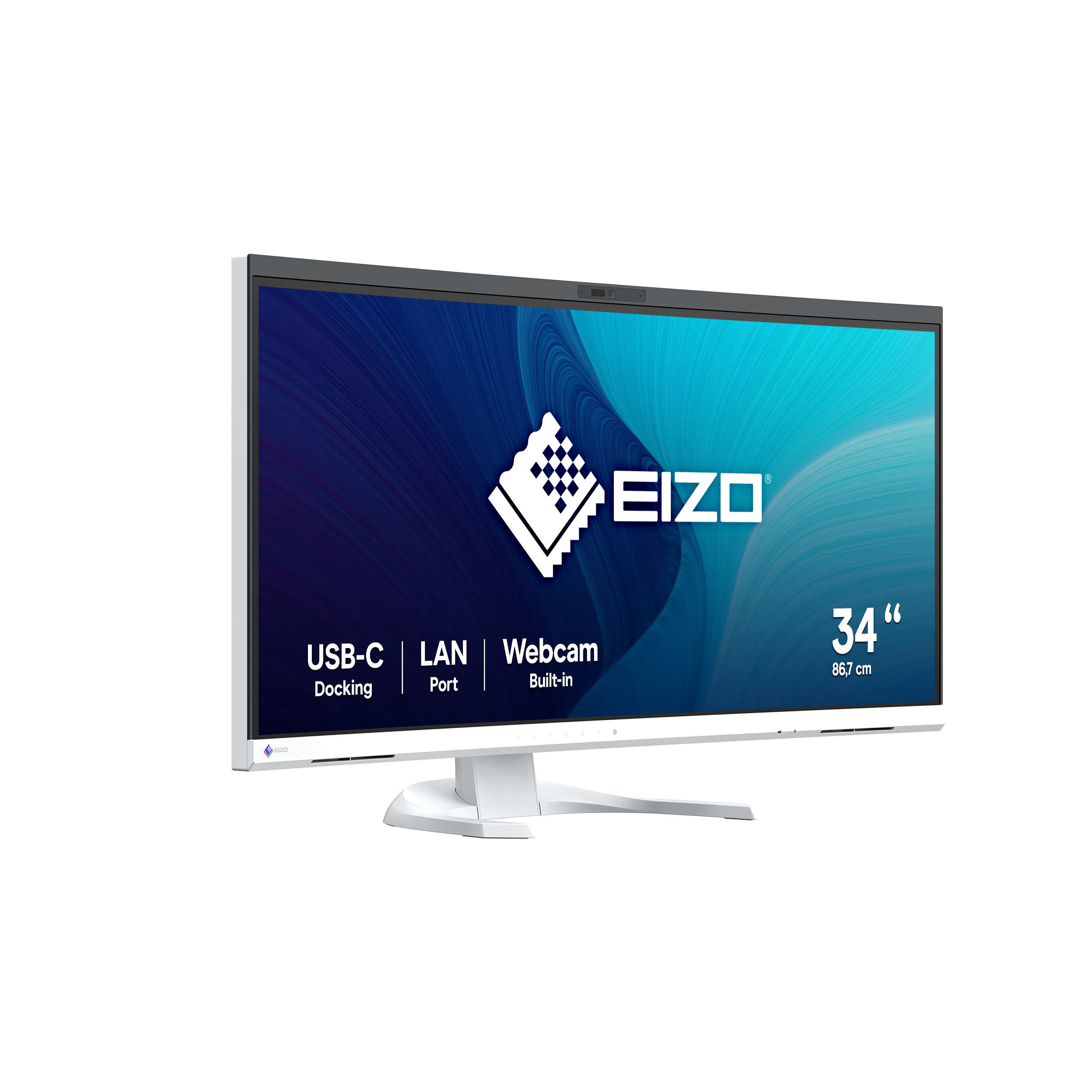 EIZO FlexScan EV3450XC-WT Curved-Monitor 86.6 cm (34.1") UWQHD, IPS, 5ms, HDMI, Displayport, USB-C