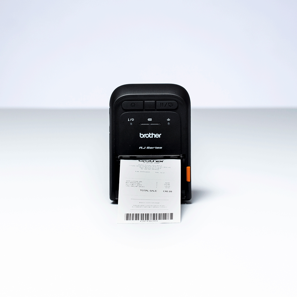 Brother RJ-2035B, Thermodruck, Mobiler Drucker, 203 x 203 DPI, 101,6 mm/sek, 3 cm, 58 mm