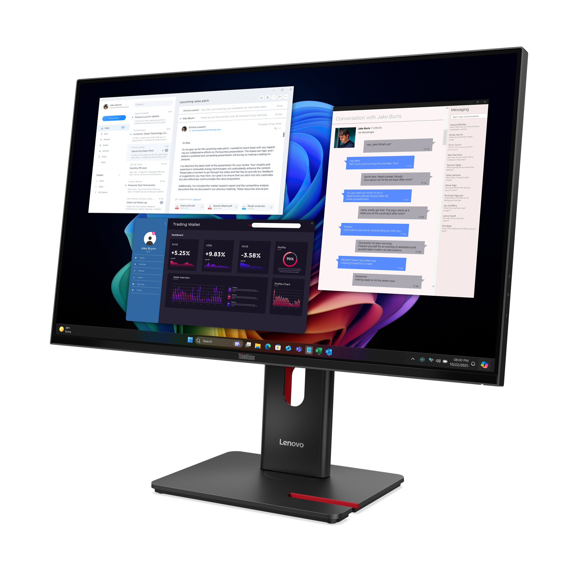 Lenovo ThinkVision T27UD-40 - LED-Monitor - 68.6 cm (27")