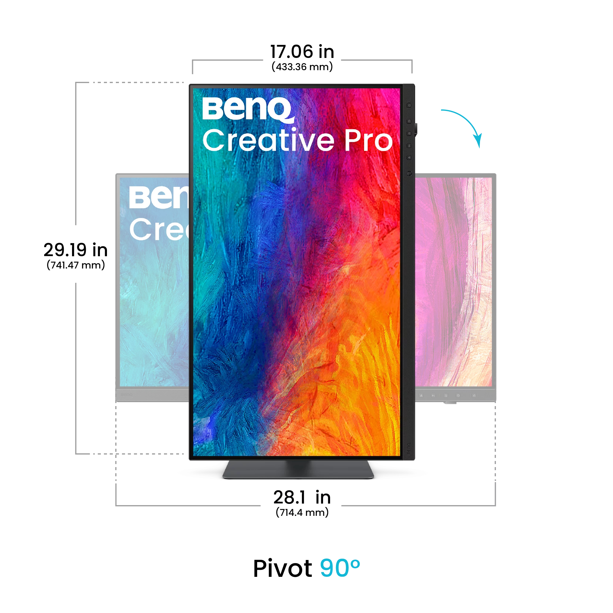 BenQ PV3250U, 80 cm (31.5"), 3840 x 2160 Pixel, 4K Ultra HD, LED, 5 ms, Schwarz