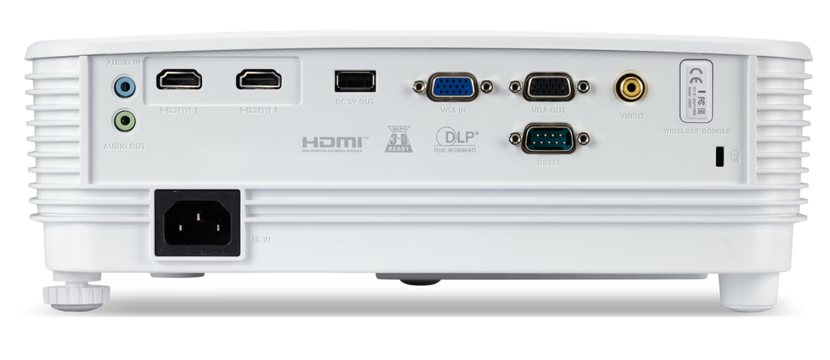 Acer P1257i - DLP-Projektor - tragbar - 3D - 4500 lm - XGA (1024 x 768)