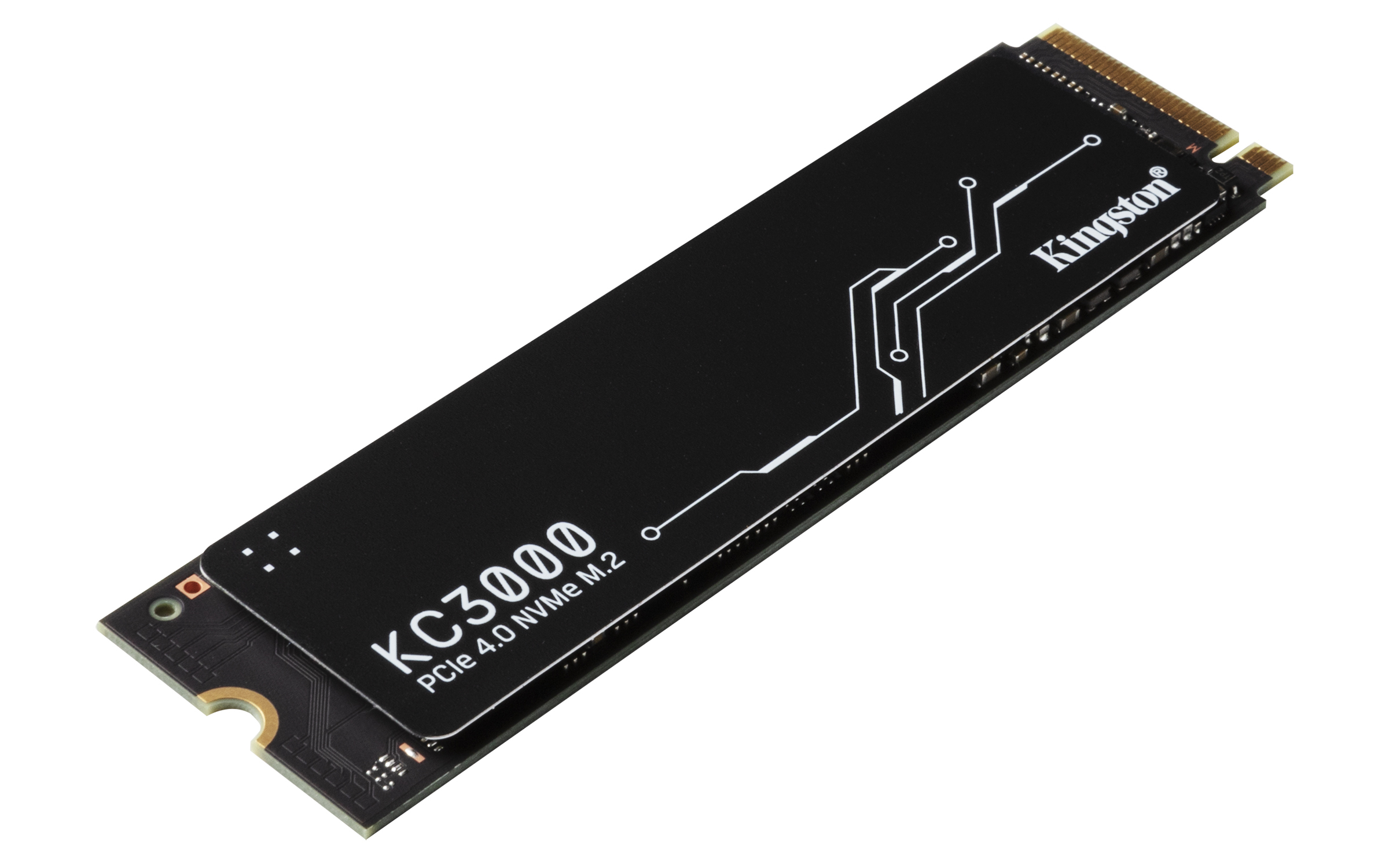 Kingston KC3000 PCIe 4.0 NVMe SSD 1TB, M.2 2280 / M-Key / PCIe 4.0 x4, Kühlkörper