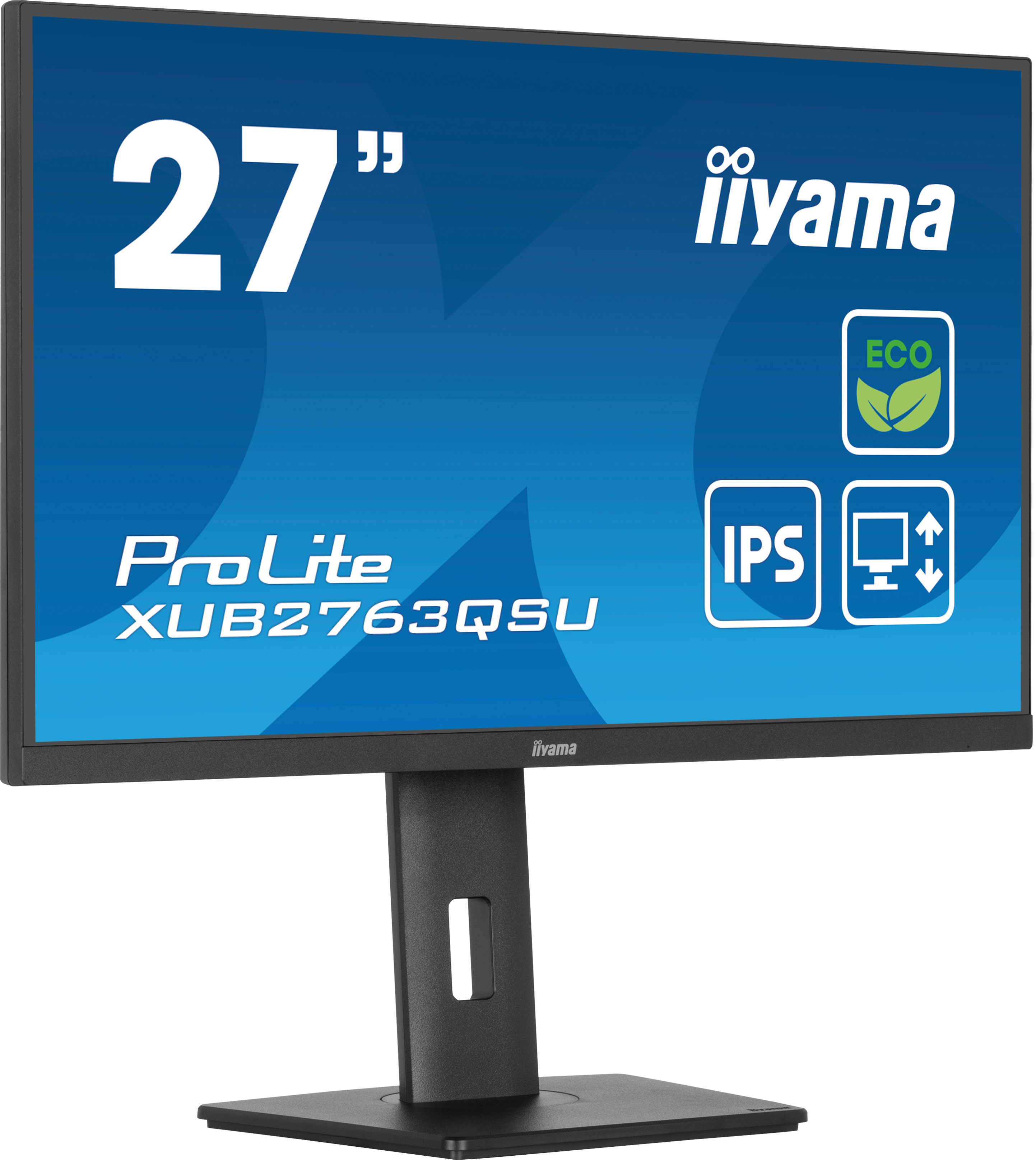 iiyama ProLite XUB2763QSU-B1 Monitor 68.6cm (27") WQHD, IPS, 2ms, HDMI, Displayport