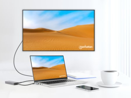 Manhattan USB-C Dock/Hub with Card Reader, Ports (x5):
