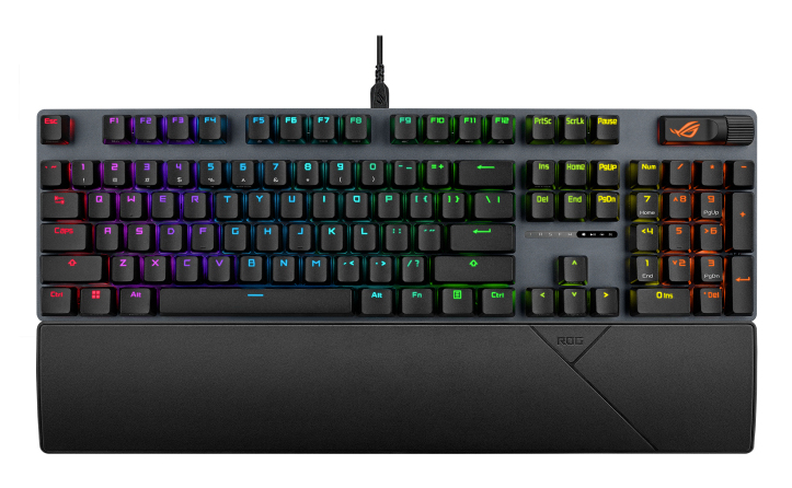 ASUS ROG Strix Scope II X, Volle Größe (100%), Kabelgebunden, USB, Mechanischer Switch, RGB-LED, Sch