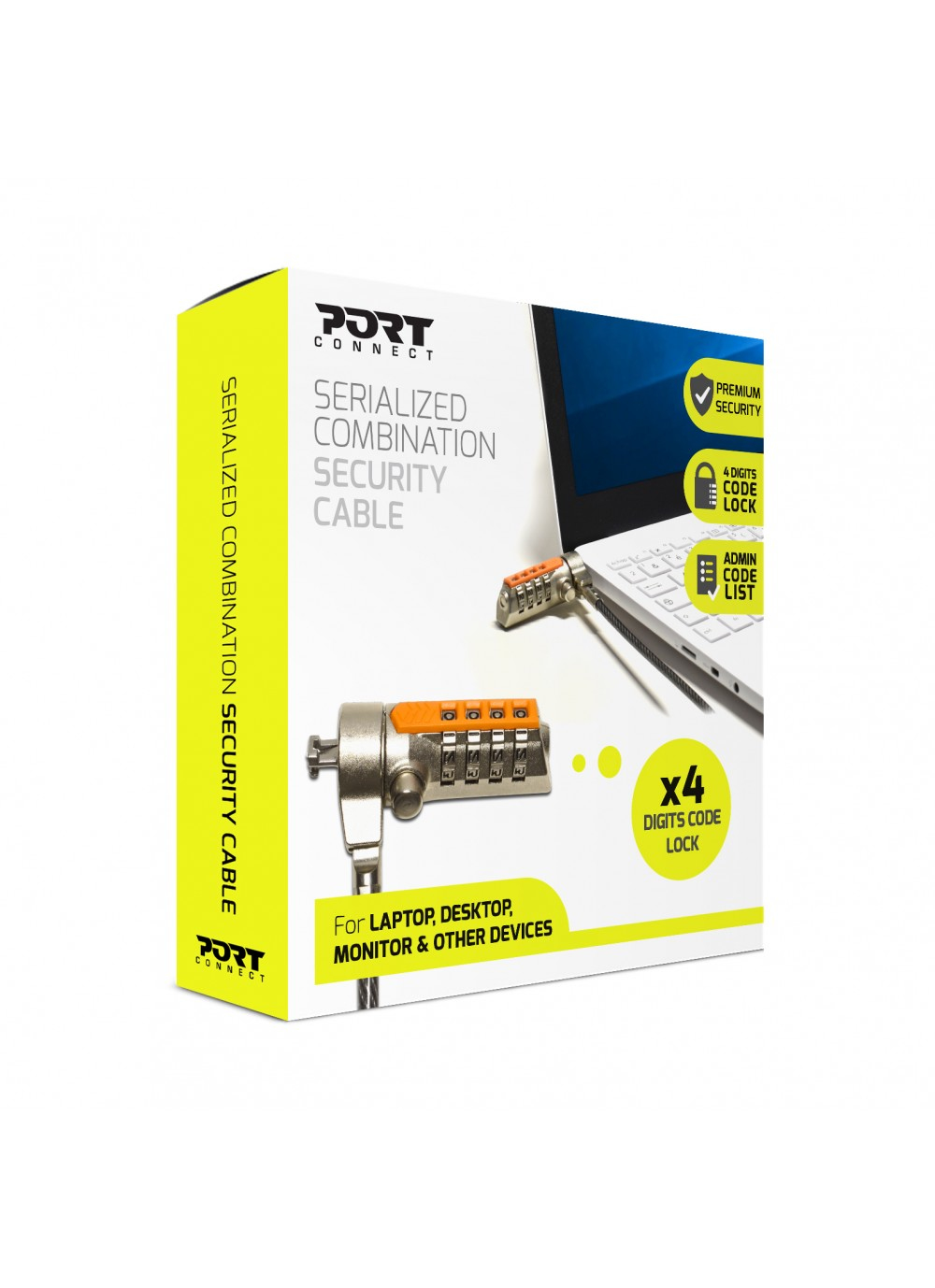 PORT Designs PORT Connect - Sicherheitskabel - 1.8 m (Packung mit 25)