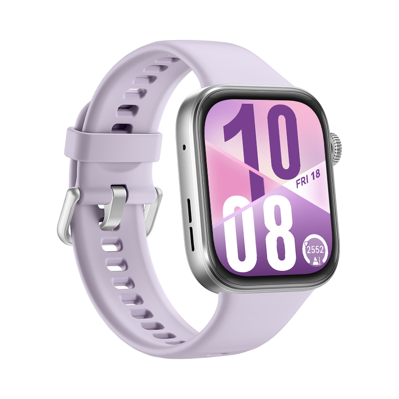 Huawei Watch Fit 4 - Aluminiumlegierung - intelligente Uhr mit Riemen - Flouroelastomer - Lila - Han