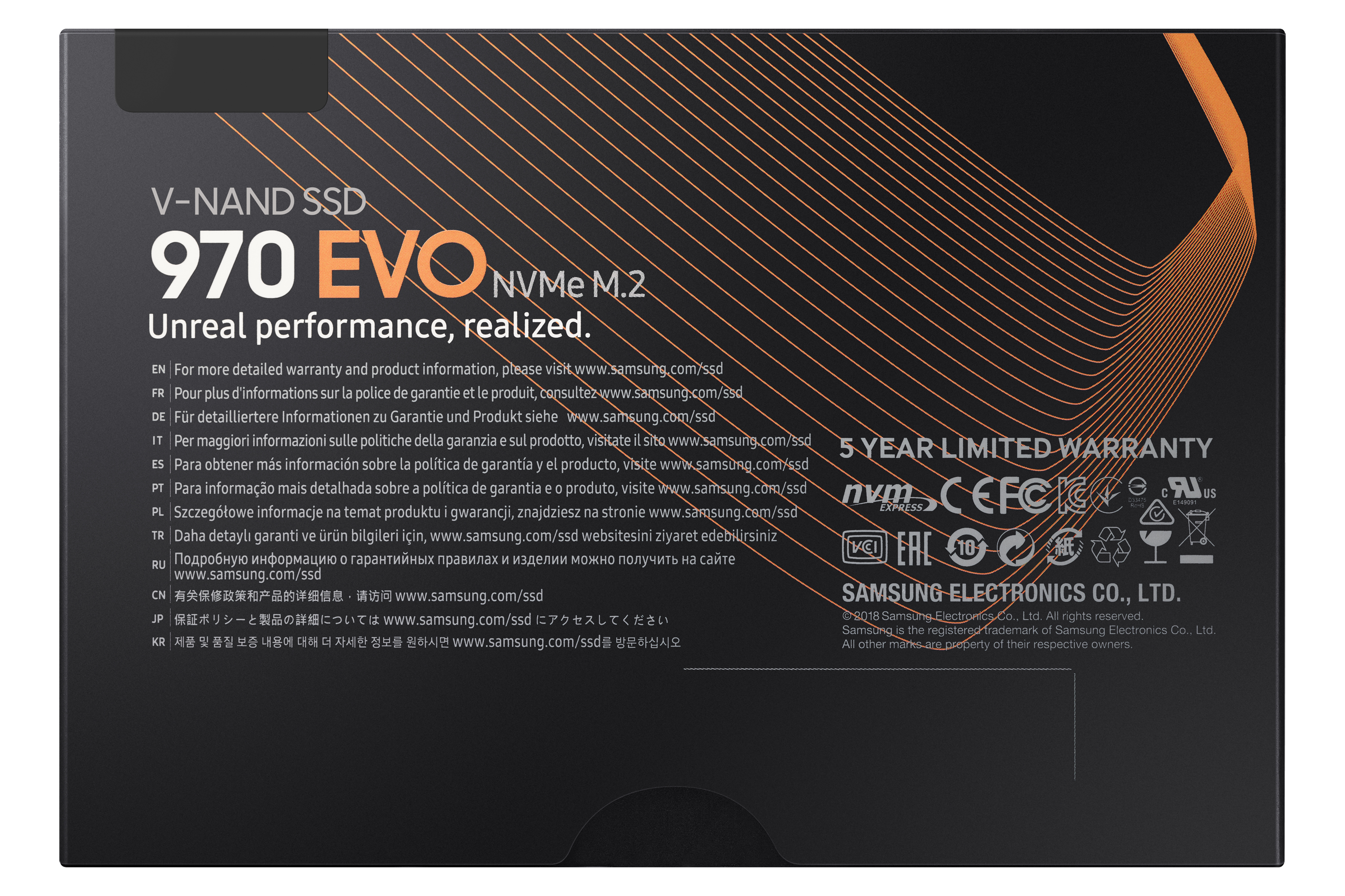 Samsung 970 EVO MZ-V7E500BW - SSD - verschlüsselt - 500 GB - intern - M.2 2280 - PCIe 3.0 x4 (NVMe)