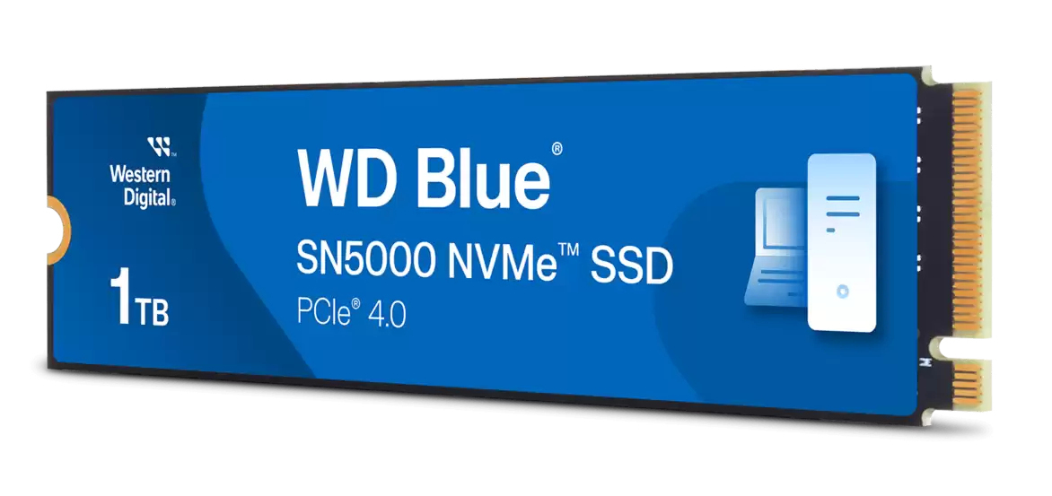 Western Digital WD Blue SN5000 NVMe SSD 1TB, M.2 2280 / M-Key / PCIe 4.0 x4