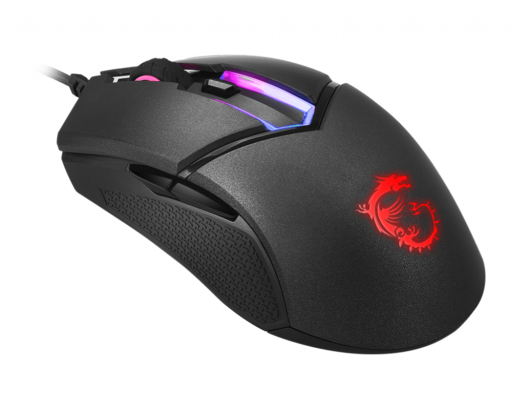 MSI Clutch GM30, rechts, Optisch, USB Typ-A, 6200 DPI, Schwarz