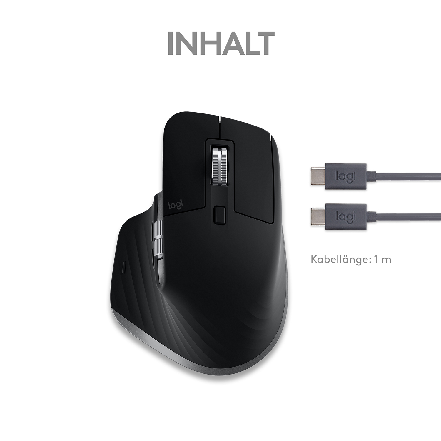 Logitech MX Master 3S for Mac Space Grey, Logi Bolt, USB/Bluetooth
