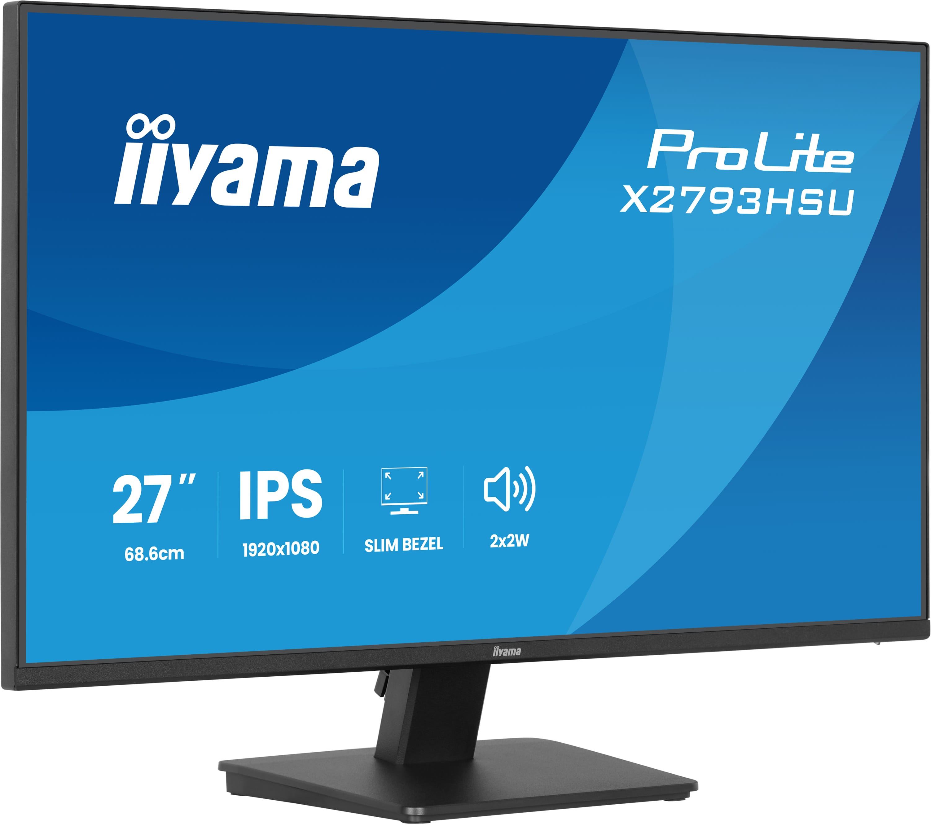 iiyama ProLite X2793HSU-B1 Monitor 68.6cm (27") Full HD, IPS, 1ms, HDMI, Displayport, USB