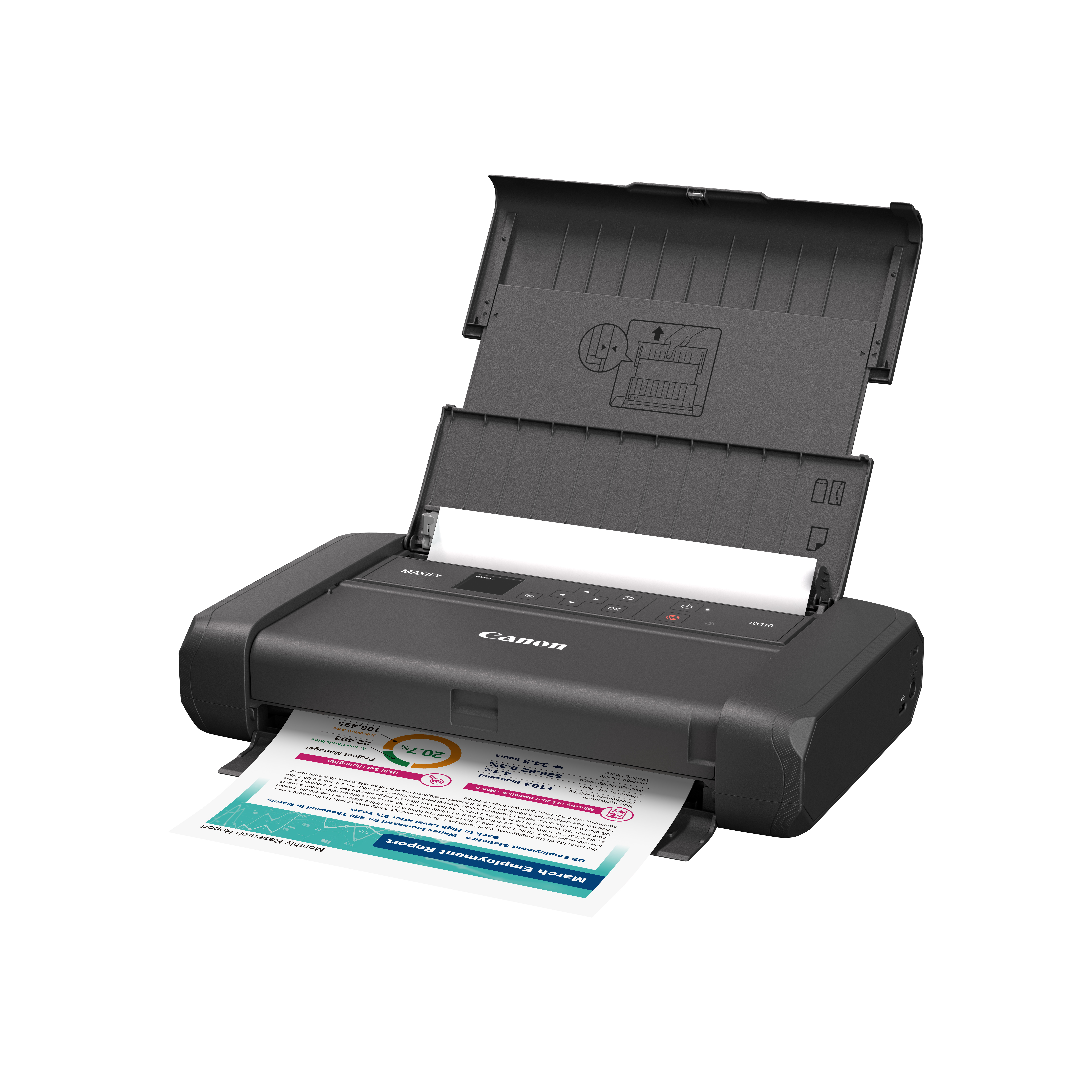Canon MAXIFY BX110 - Drucker - Farbe - Tintenstrahl - A4/Legal - 4800 x 1200 dpi - bis zu 9 ipm (ein