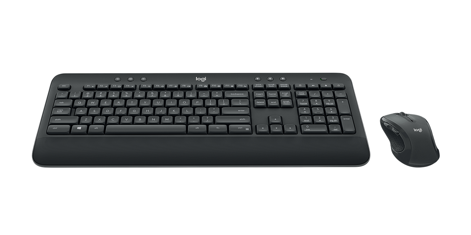Logitech MK545 Advanced, Volle Größe (100%), Kabellos, RF Wireless, Schwarz, Maus enthalten