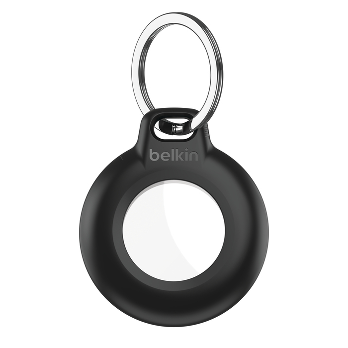 Belkin Tasche für Airtag - Schlüsselanhänger - Kunststoff - Schwarz (Packung mit 4)