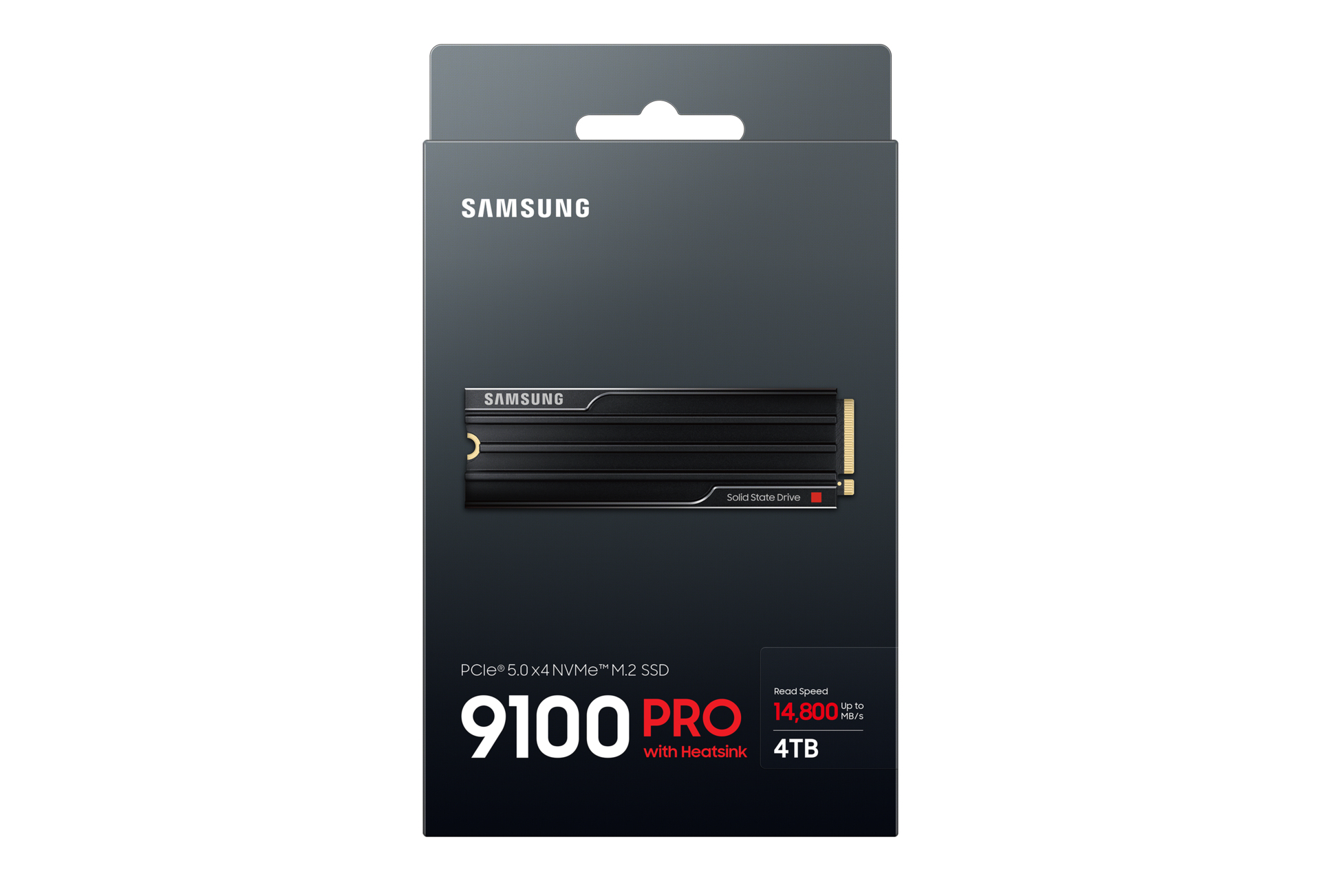 Samsung 9100 PRO MZ-VAP4T0 - SSD - verschlüsselt - 4 TB - mit Kühlkörper - intern - M.2 2280 - PCI E