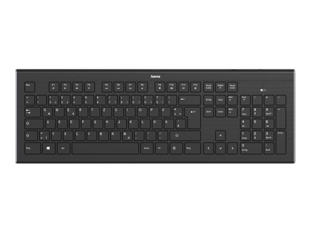 Hama "Cortino" - Tastatur - kabellos - 2.4 GHz