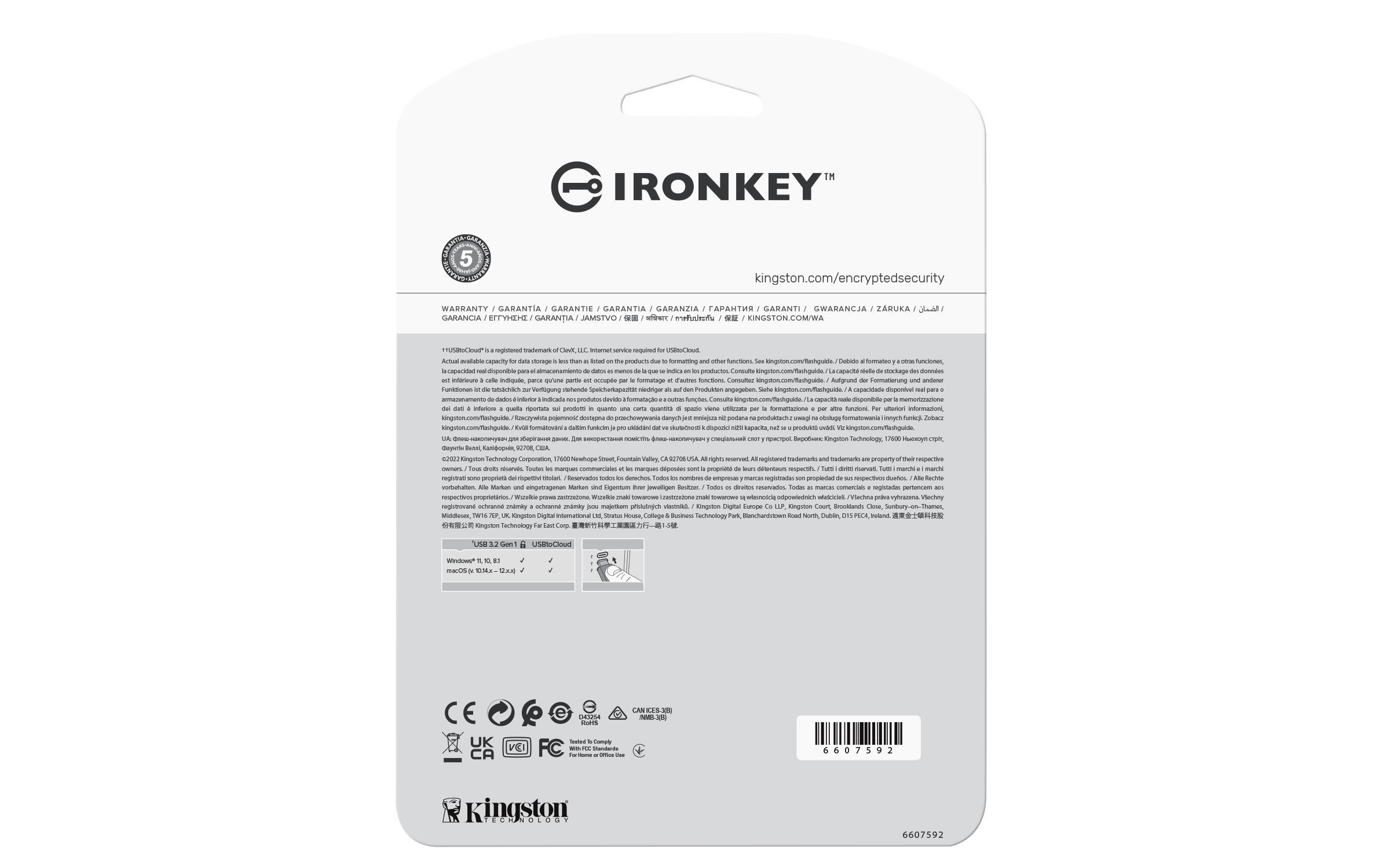 Kingston IronKey Locker+ 50 - USB-Flash-Laufwerk
