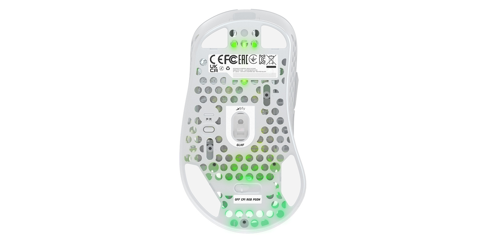 Cherry Xtrfy M4 RGB - Maus - optisch - kabellos - 2.4 GHz - kabelloser Empfänger (USB)