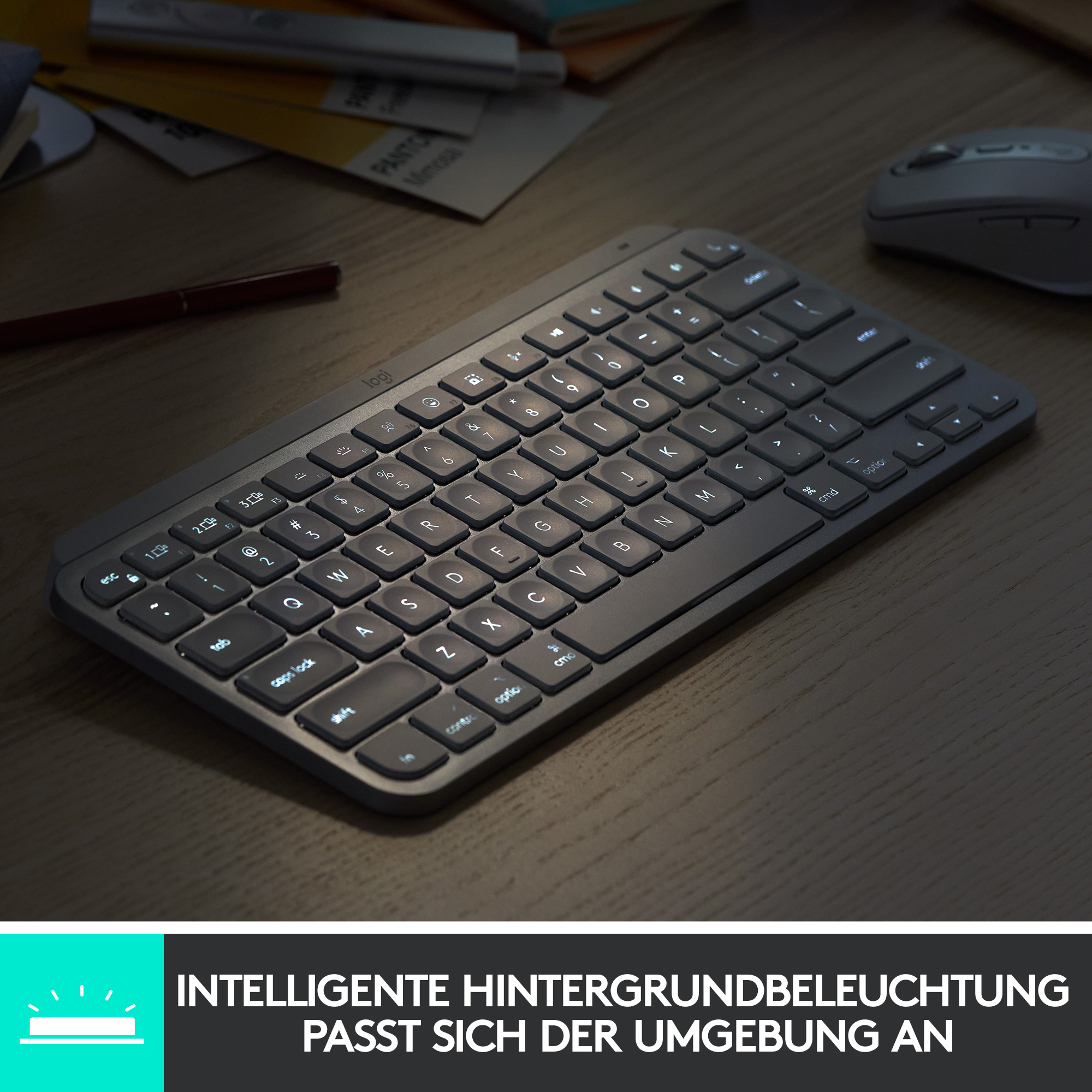 Logitech MX Keys Mini - Tastatur - hinterleuchtet