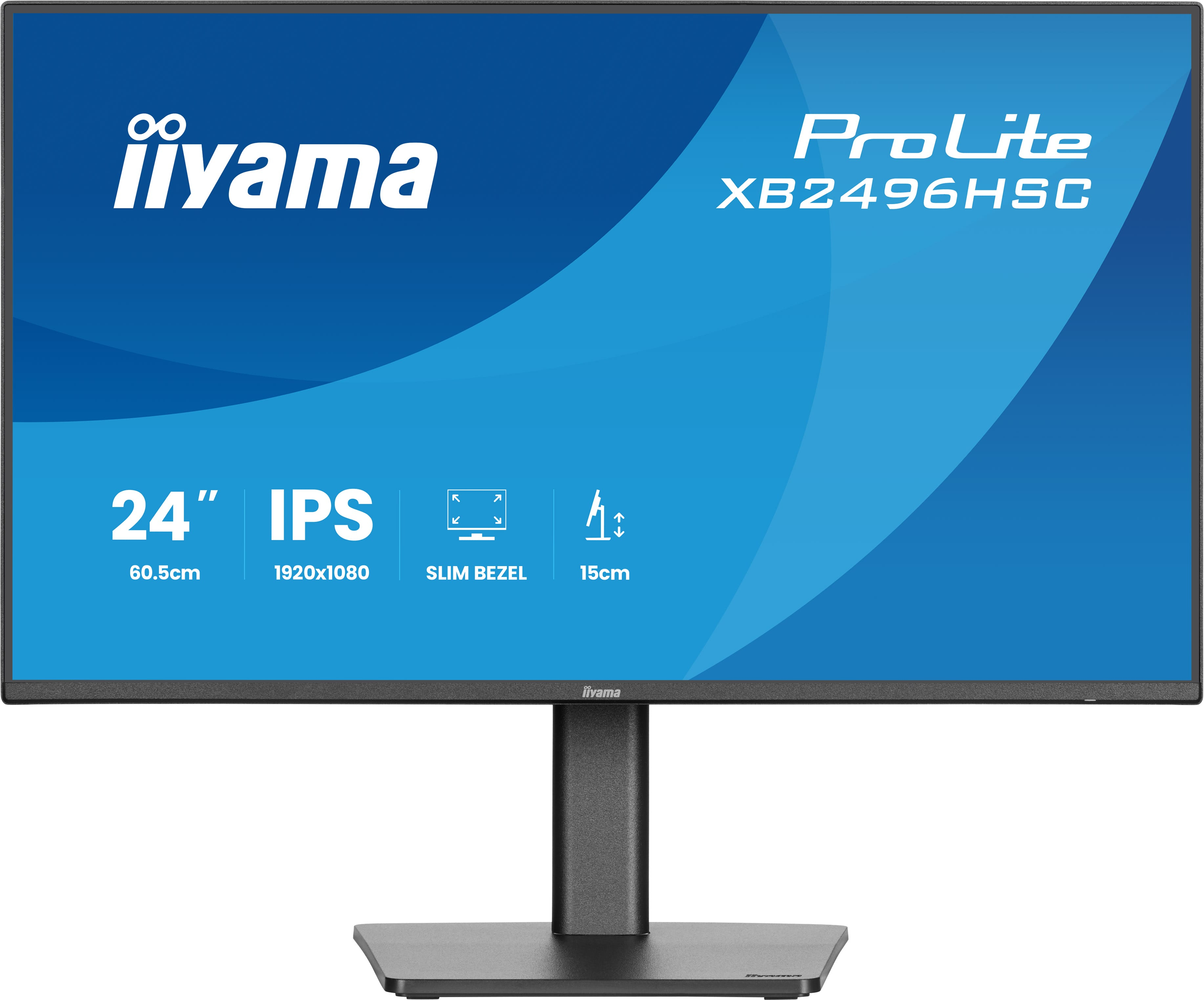 iiyama ProLite XB2496HSC-B1 Monitor 61cm (24") Full HD, IPS, 4ms, HDMI, Displayport, USB