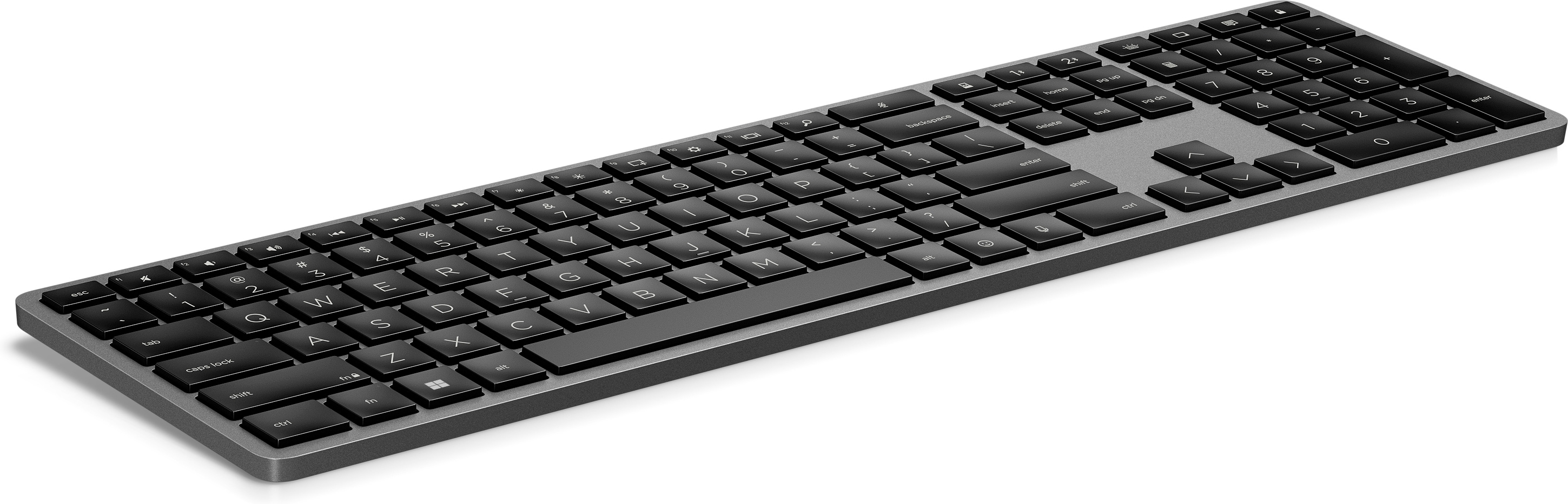HP 975 Dual-Mode Wireless Keyboard, schwarz, USB/Bluetooth, DE