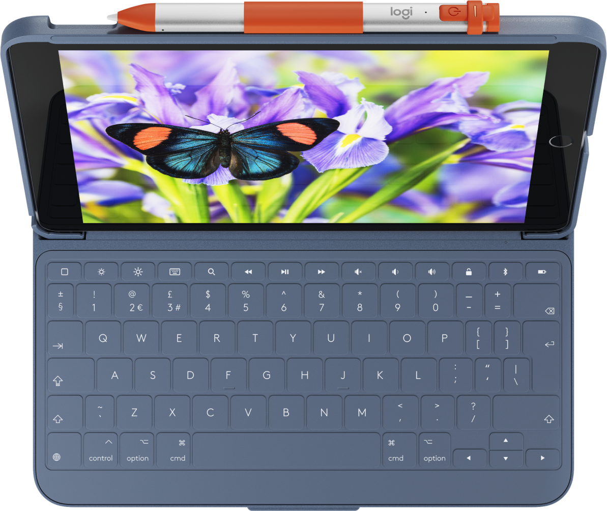 Logitech Rugged Lite - Tastatur und Foliohülle - kabellos - Bluetooth LE - für Apple 10.2-inch iPad