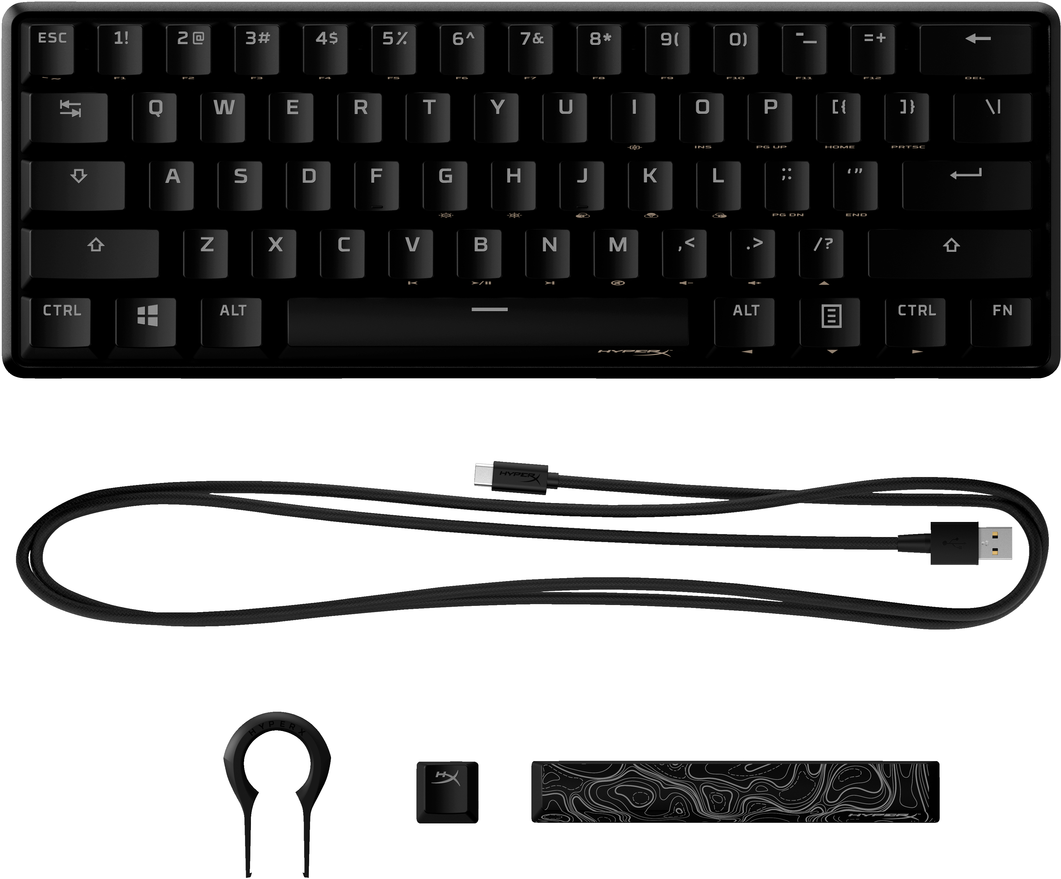 HP HyperX Alloy Origins 60 - Tastatur - 60% - Hintergrundbeleuchtung