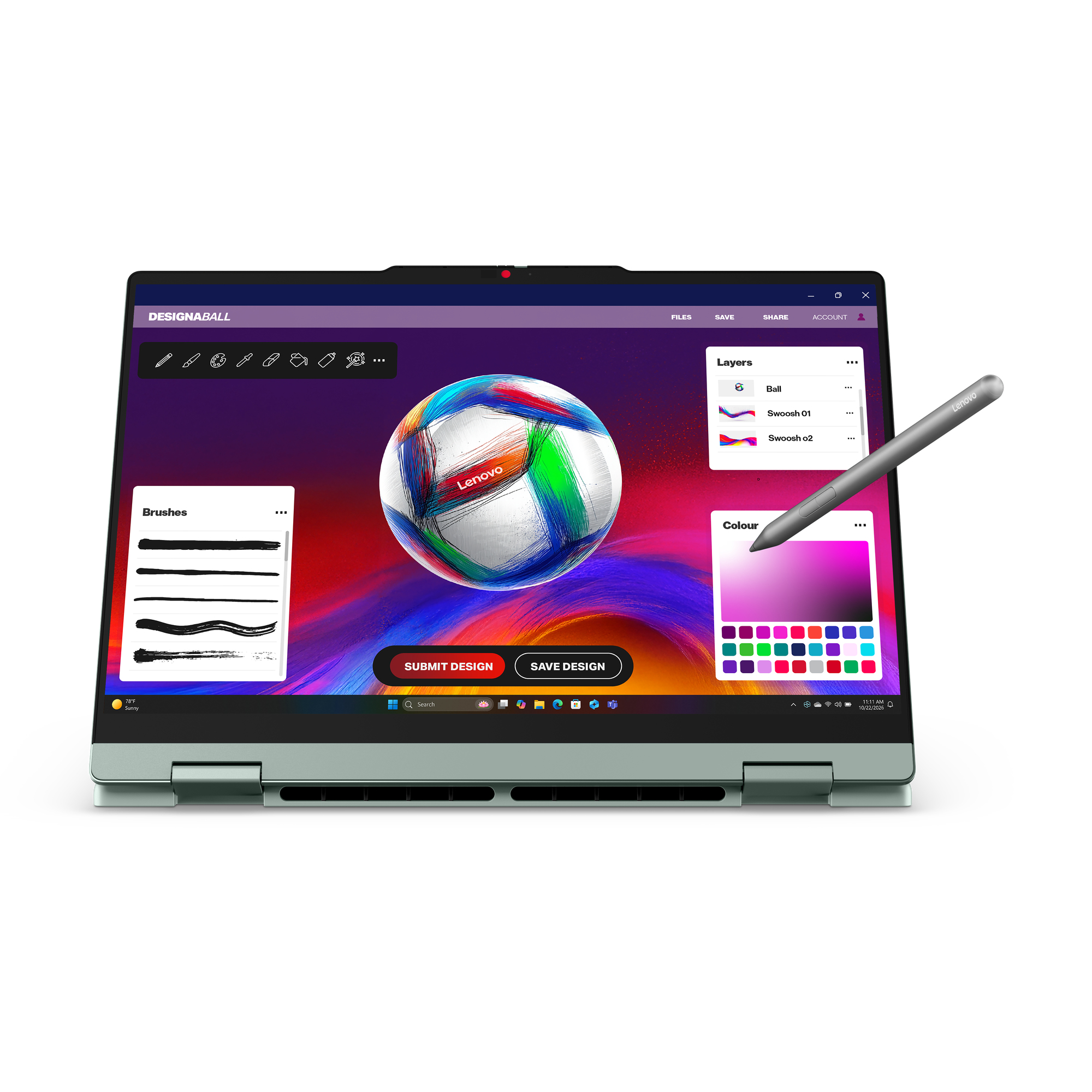 Lenovo IdeaPad 5 2-in-1 14AGP11 83UH - Flip-Design - AMD Ryzen AI 5 430 / 2 GHz - Win 11 Home - Rade