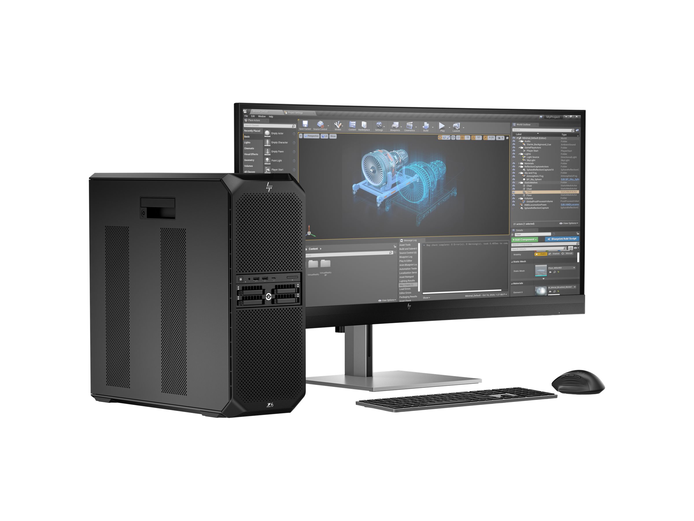 HP Z6 G5 A-Workstation, AMD Ryzen™ Threadripper™ PRO 7955WX , 64GB RAM, 2TB SSD, WIn11 Pro