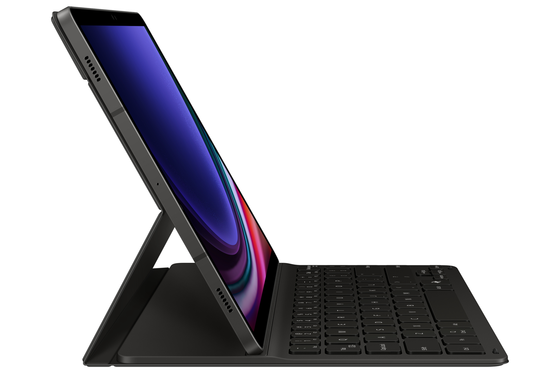 Samsung Book Cover Keyboard Slim EF-DX720 für das Galaxy Tab S9 | S9 FE, QWERTZ, Deutsch, Touchpad,