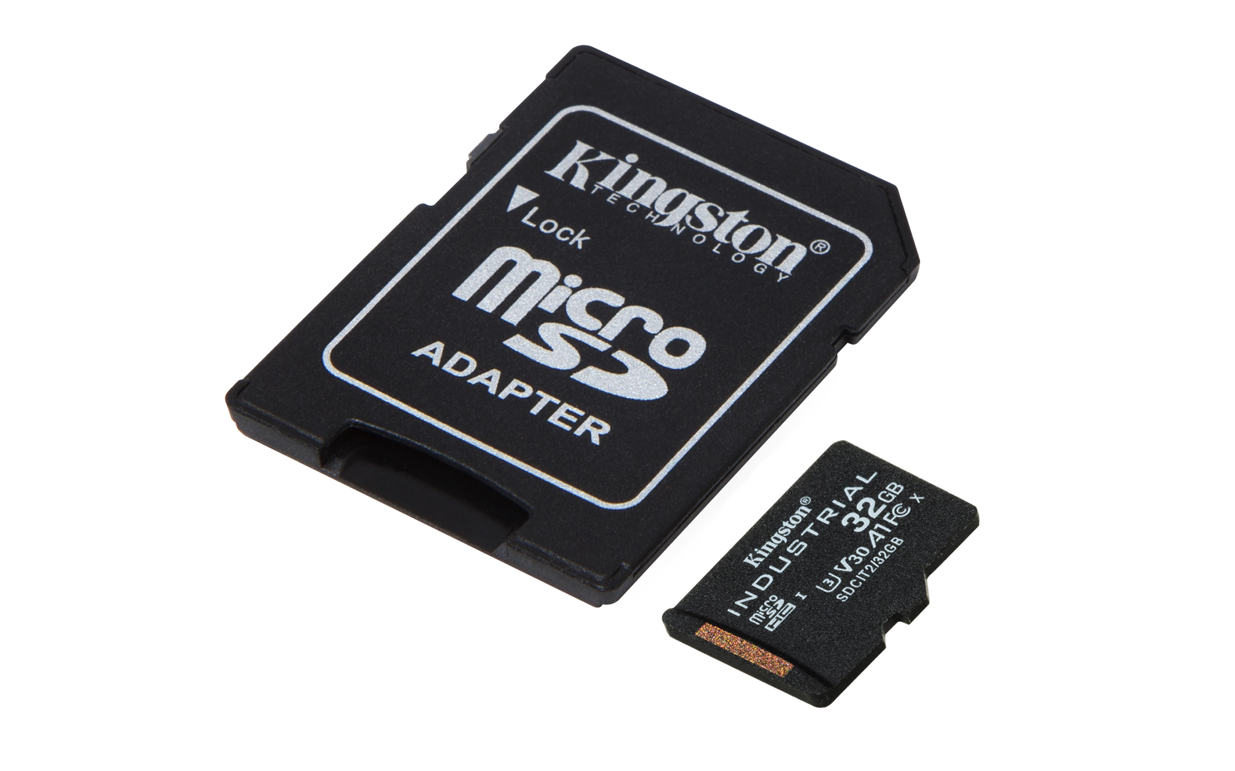 Kingston Industrial - Flash-Speicherkarte (microSDHC/SD-Adapter inbegriffen)