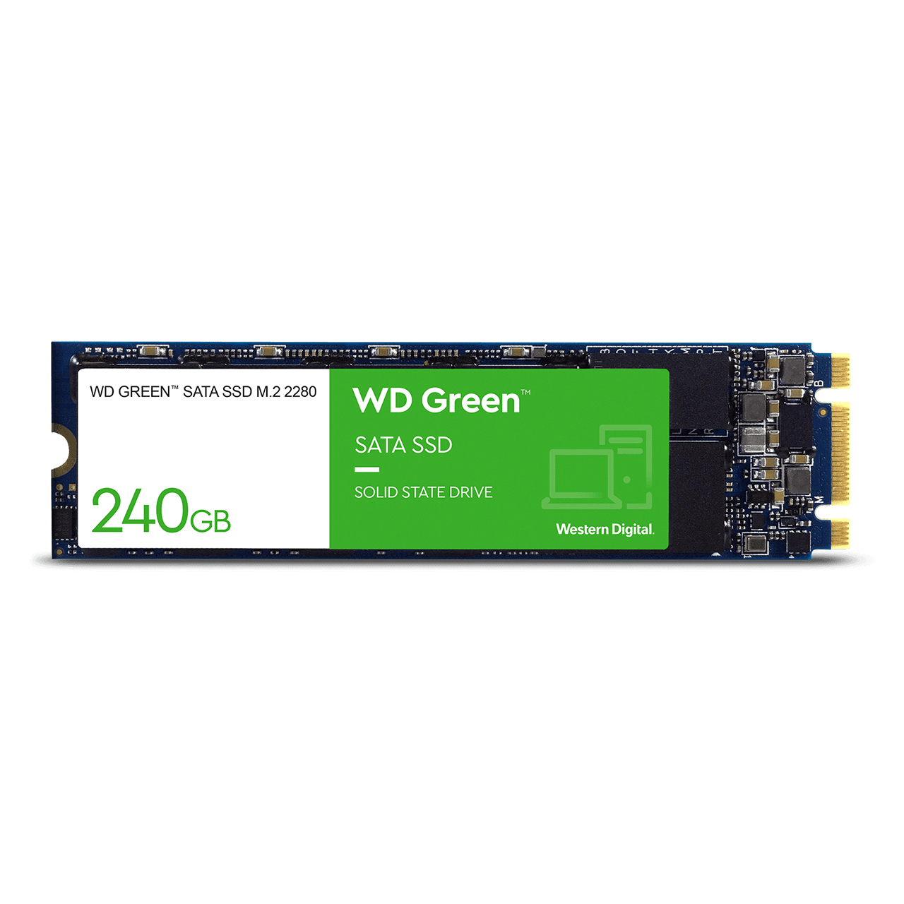 Western Digital WD Green SATA SSD 240GB, M.2 2280 / B-M-Key / SATA 6Gb/s