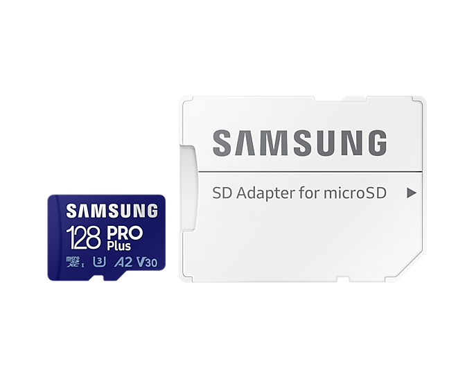Samsung PRO Plus, 128 GB, MicroSDXC, Klasse 10, UHS-I, 160 MB/s, 120 MB/s