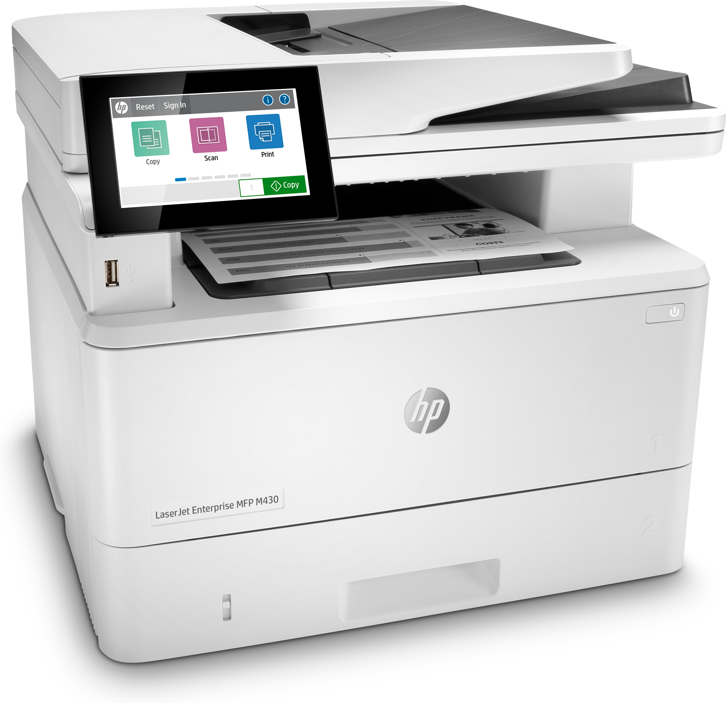 HP LaserJet Enterprise MFP M430f - Multifunktionsdrucker - s/w - Laser - 216 x 297 mm (Original)