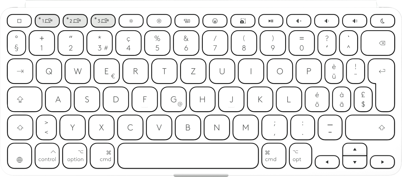 Logitech Keys-To-Go 2 - Tastatur - eingebaute