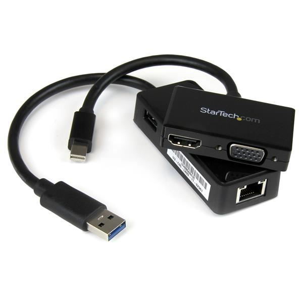 StarTech.com 2-in-1 Surface Pro Adapter Kit, Schwarz, CE, FCC, RoHS, 76 g, 141 mm, 166 mm, 28 mm