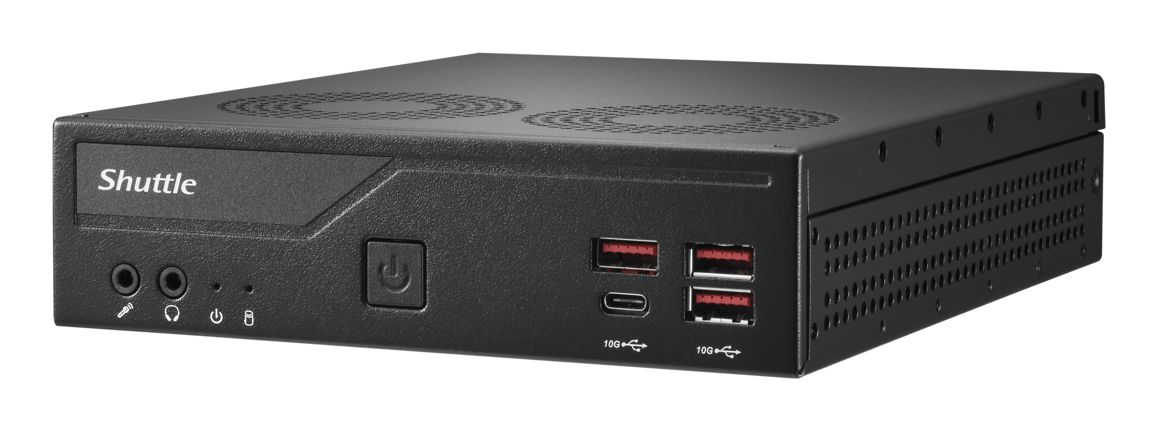 Shuttle Slim PC DB860 , S1851, 2x HDMI, 1x DP, 1x USB-C (DP), 1x 2.5", 1x M.2, 2x LAN (Intel 1G + 2.
